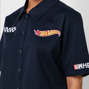 Hot Wheels Button Up Crop Top